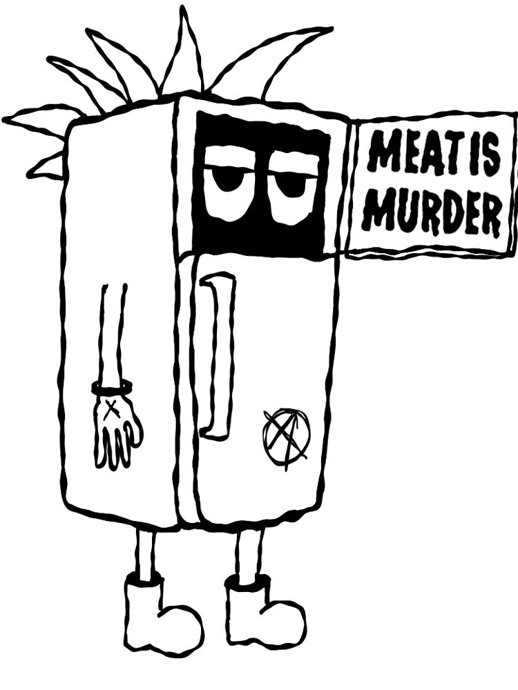 Straight Edge Punk Refrigerator by Wizard-Skin