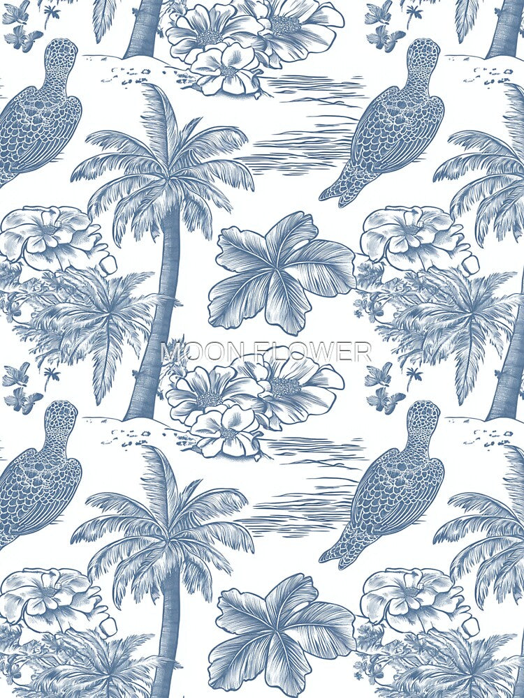 Waterproof flower pattern I'love flower pattern by MOONE FLOWER