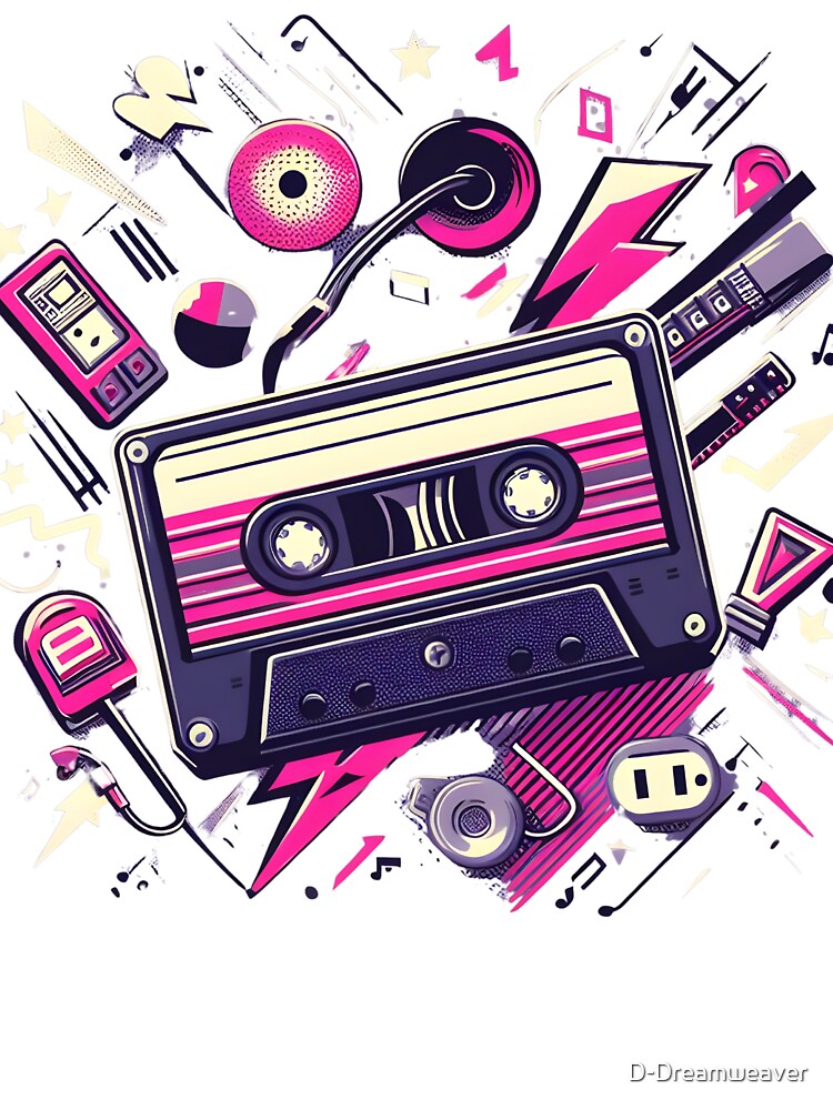 90's Retro Cassette by D-Dreamweaver