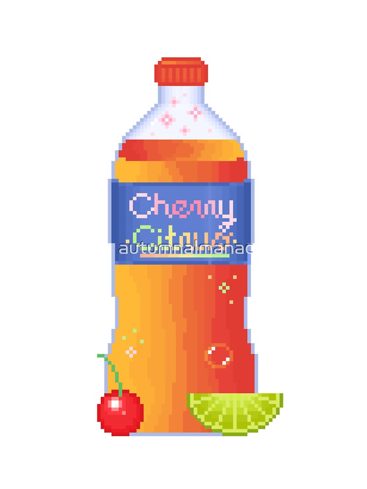 pixel cherry citrus drink by autumnalmanac