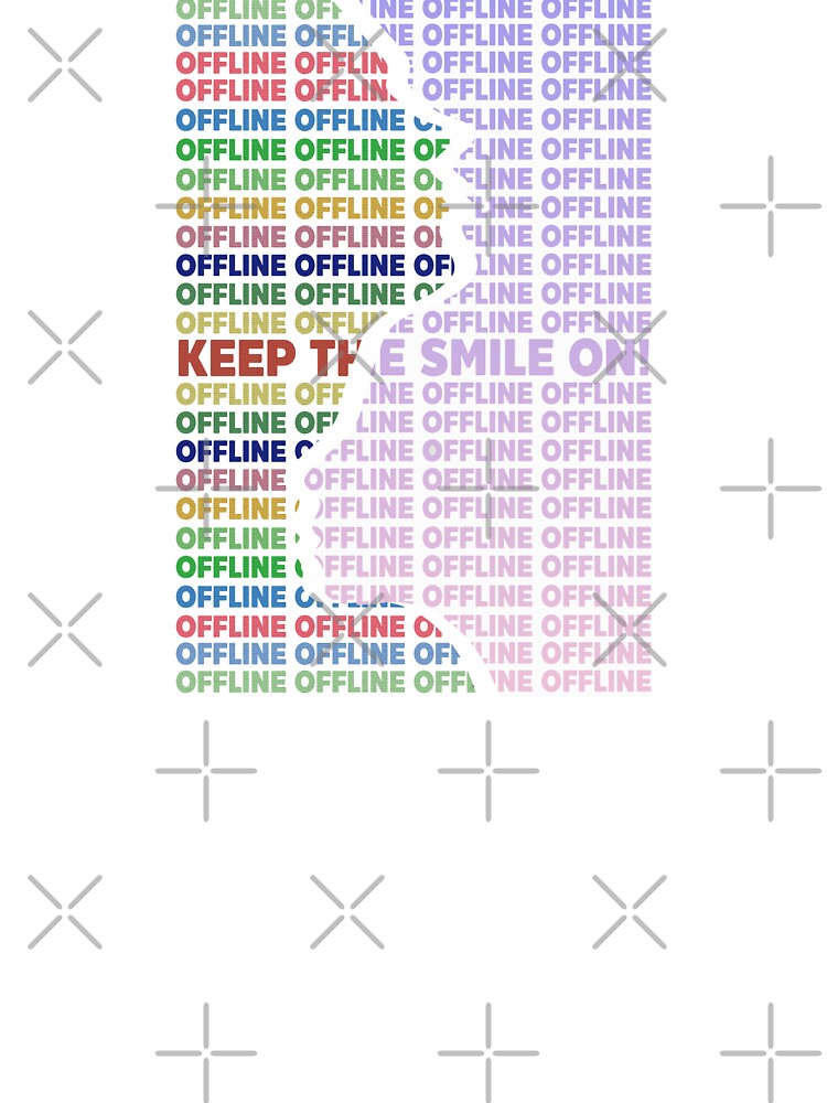 Keep the Smile On! cool artwork colorful and design offline by offline24