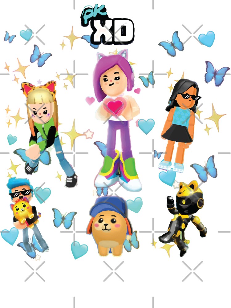 Cute PKXD Girls Squad – Aesthetic Gaming Design for Kids by Ynteen