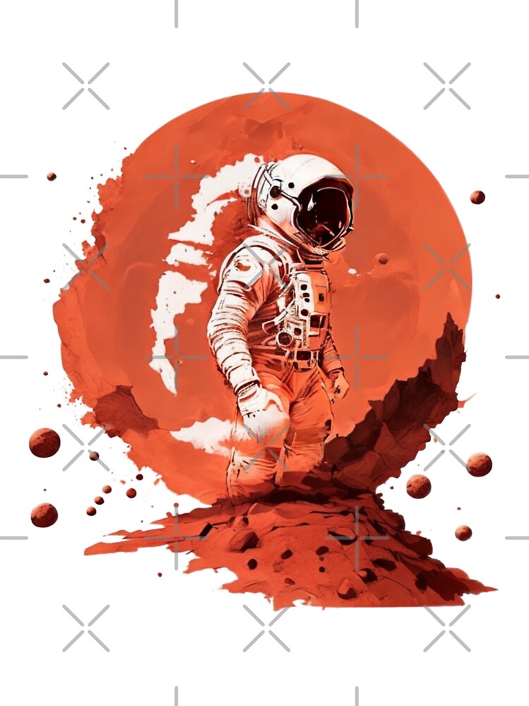 Astronaut Exploring Space/Journey Beyond Earth by Hubert  GrafikaExpressArtistry