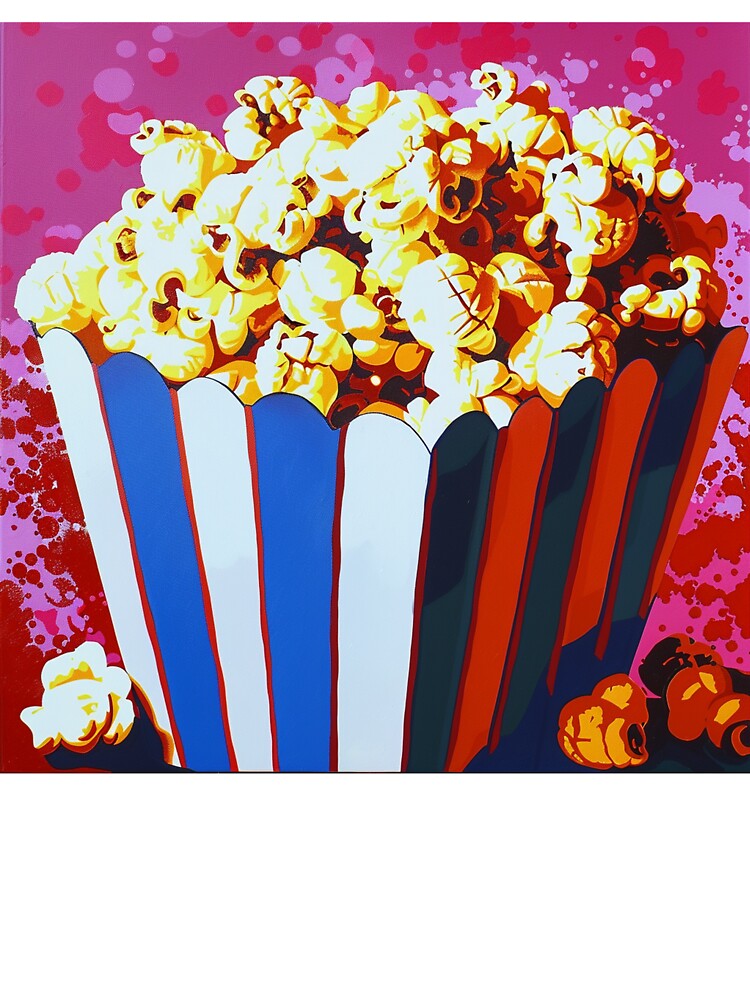 Movie Popcorn Pop Art 5 by AstroRisq
