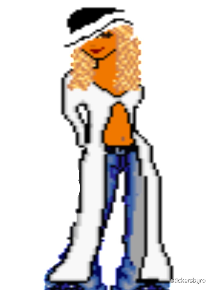 dollz mania pixelated doll 2000s blonde pretty girl by stickersbyro ☆