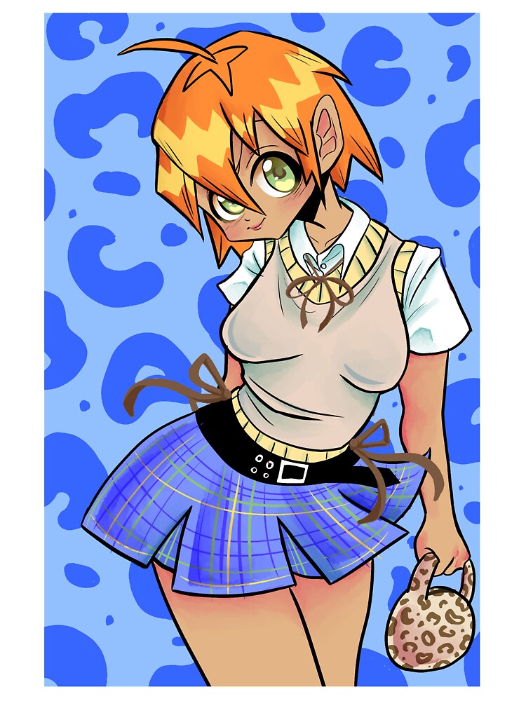 Y2k anime leopard print by gross-girl99