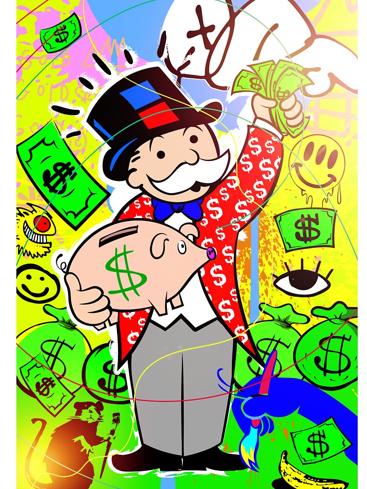Monopoly Man Collecting Cash by DonVivaldo