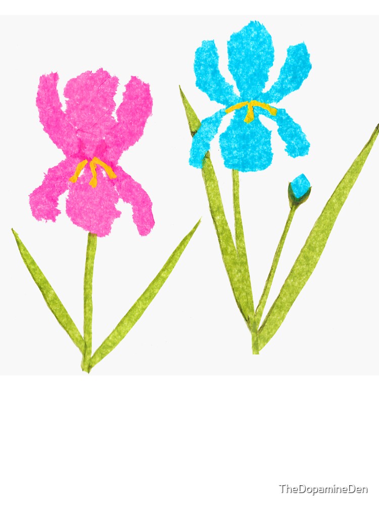 Torn Tissue Paper Irises by TheDopamineDen