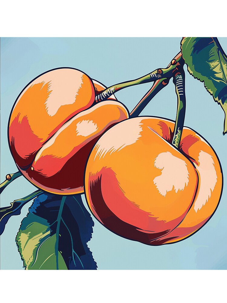 Apricot Pop Art 4 by AstroRisq