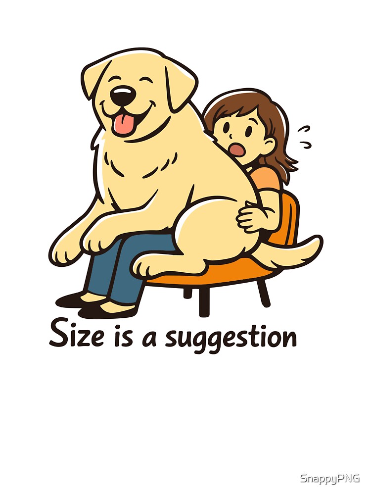 Size Is a Suggestion Big Dog by SnappyPNG