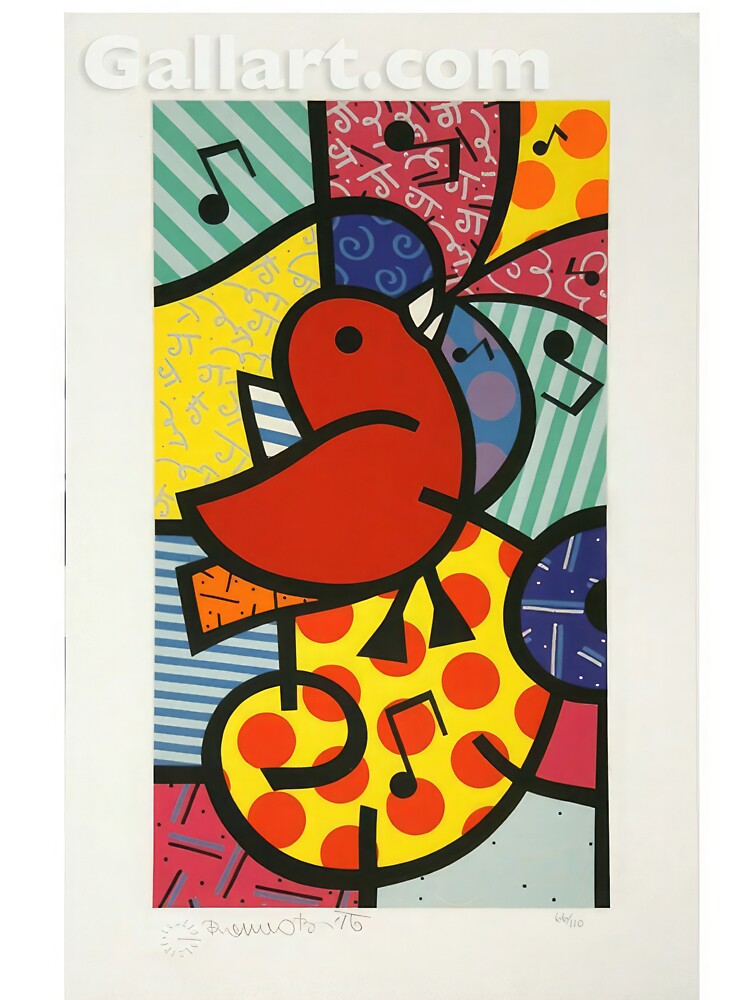 - New Upload  - romero britto  - Best Artist - Colorful Pop Joy  - art print - poster by CleoniqueH