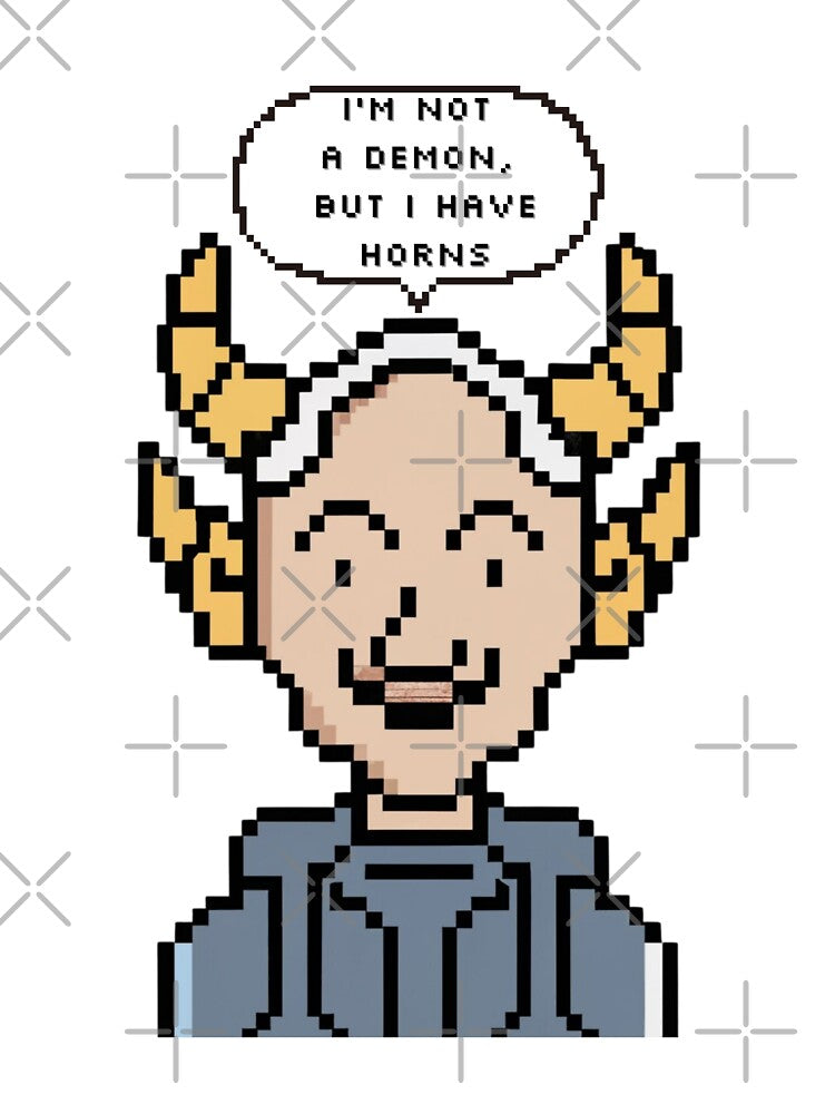 I am not a demon, but I have horns, old man | Pixel Style by CircinusStore