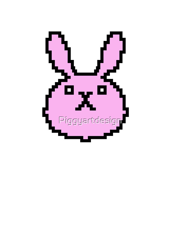 Pixel rabbit by Piggyartdesign