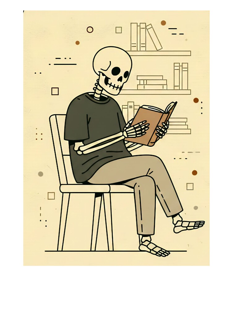READER | Minimalist Skeleton Streetwear Art by DEADLINE.