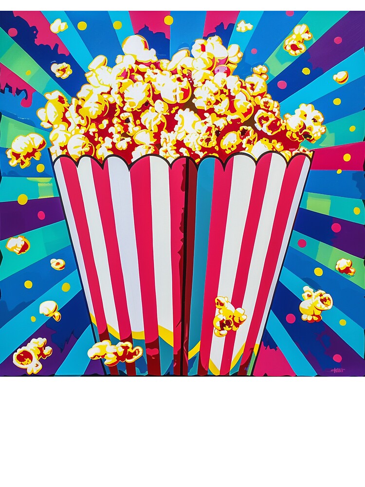 Movie Popcorn Pop Art 2 by AstroRisq