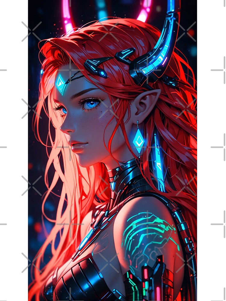 Scifi Red Hair Anime Girl by KungKthulhu