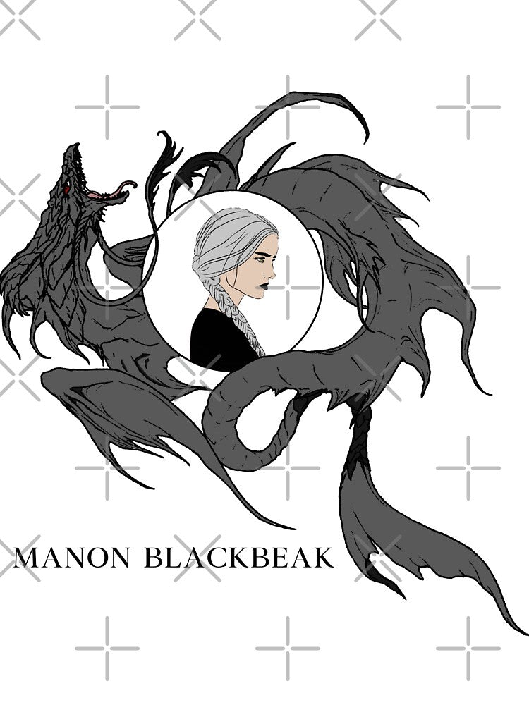 Manon Blackbeak & Abraxos - Throne of glass (Tog) by CrescntDesigns