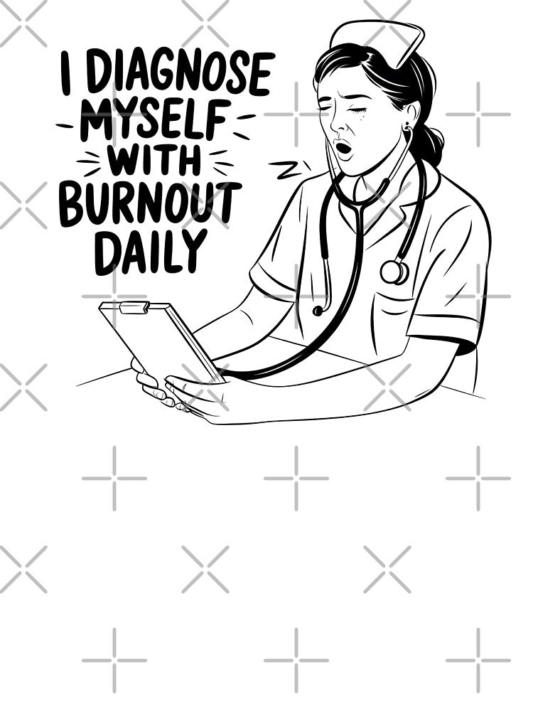 Student Nurse Burnout Funny T-Shirt | Nurse Life by CuteDesignables