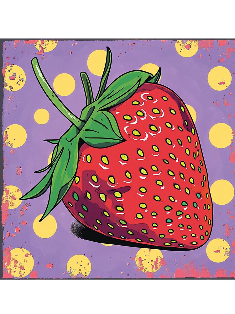 Strawberry Pop Art 1 by AstroRisq