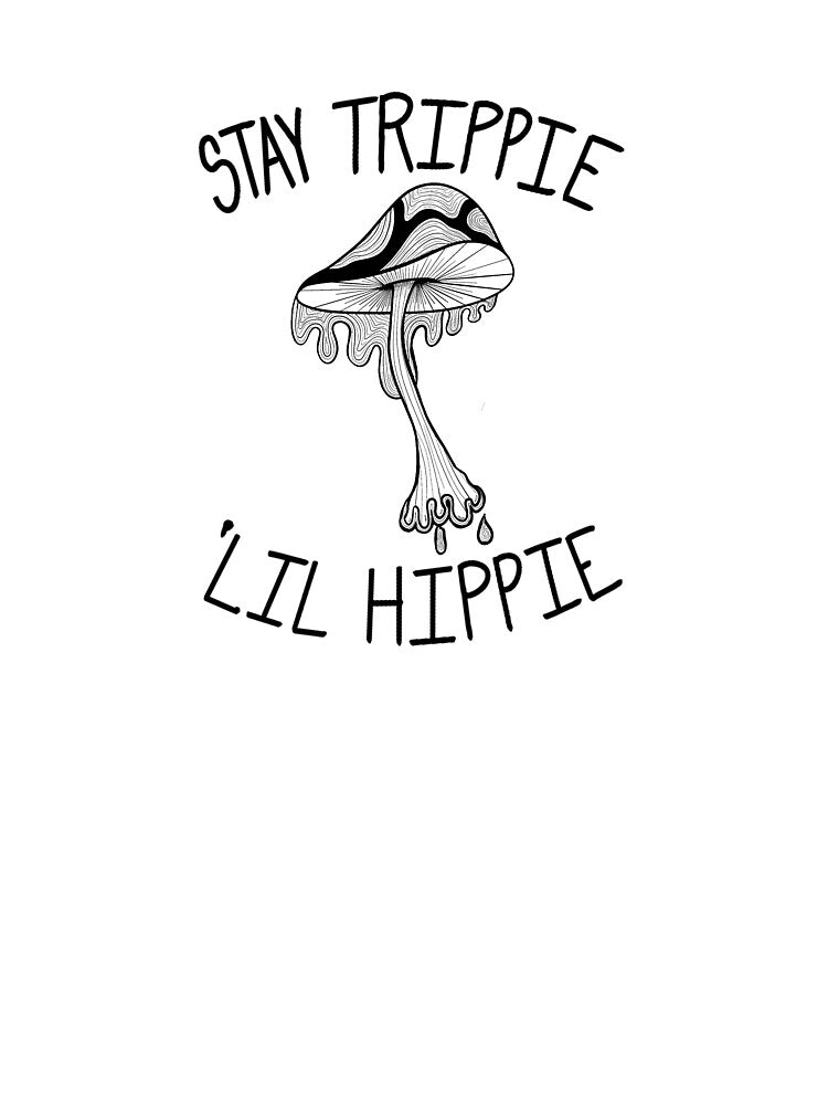 Stay Trippie Lil Hippie Melting Mushroom Graphic by Shayla-Michelle
