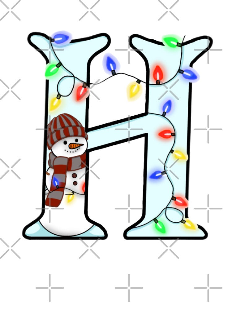 Holiday themed letter H by Artistkhg