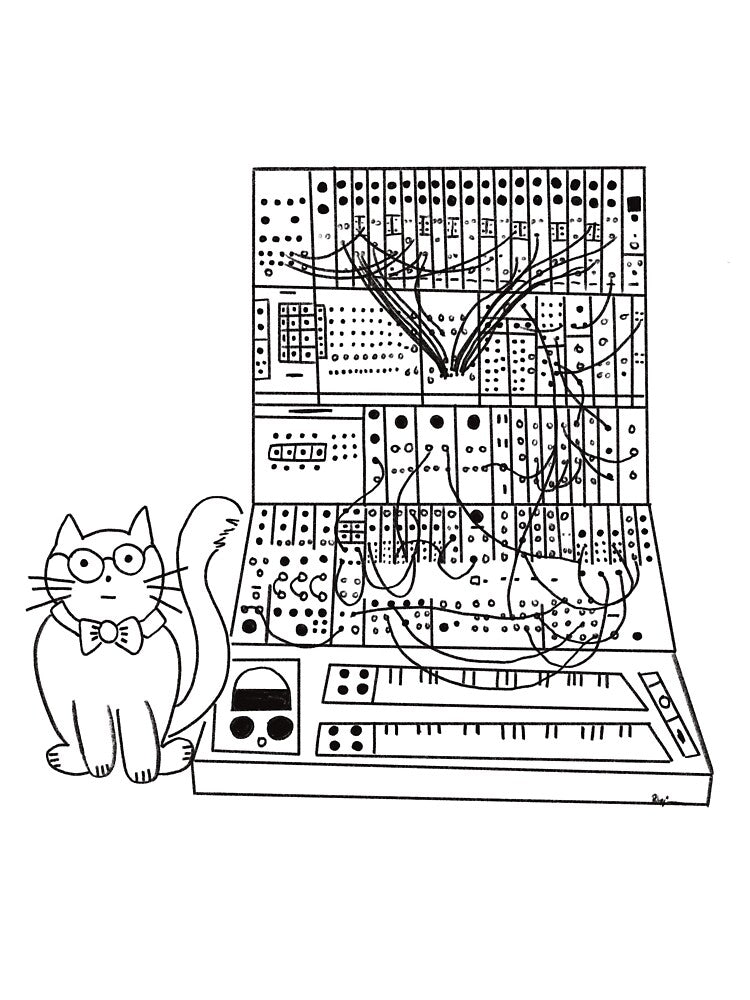 Modular Synthesizer Cat by beatboxnoodle