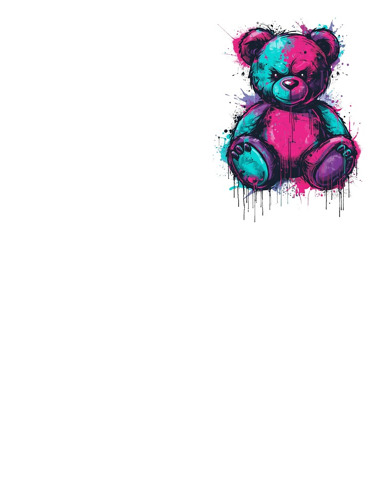 Street art meets cuddliness: The Graffiti Teddy by christinmrose