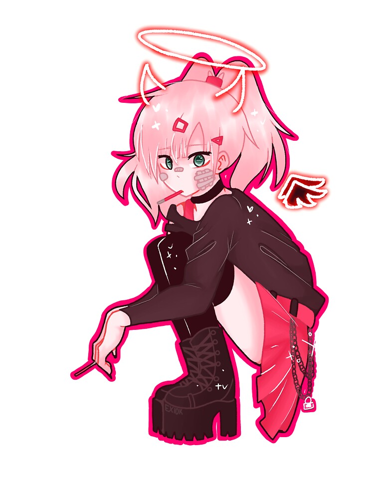Pink E-Girl by Exiok