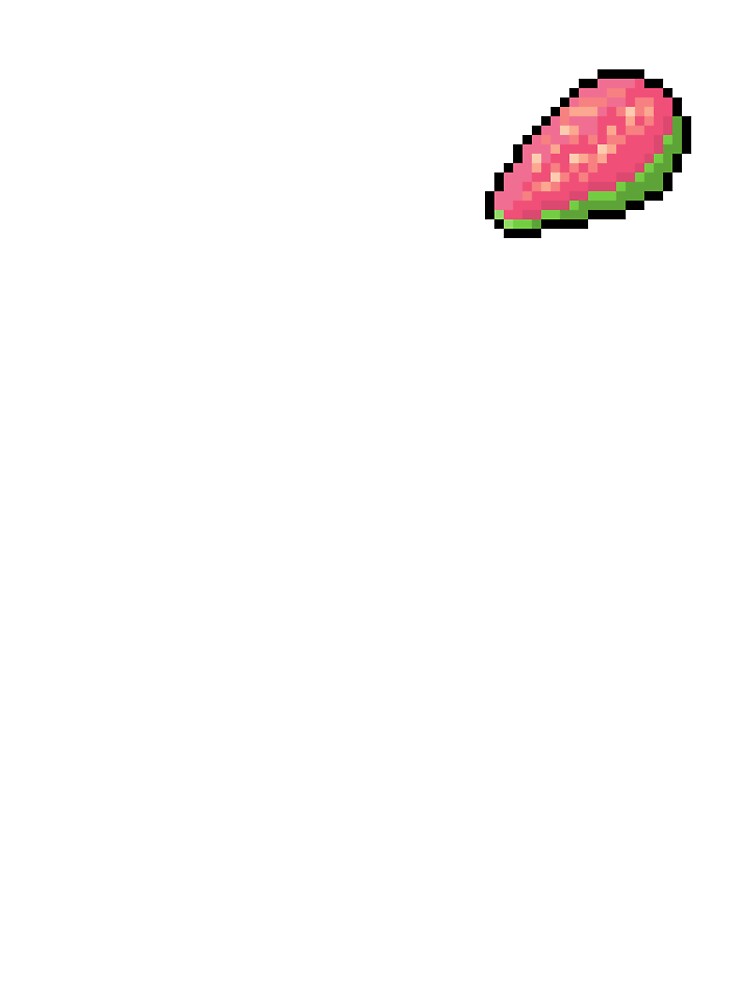 Pixel Guava Slice - pixel food art by LittleFoodShop