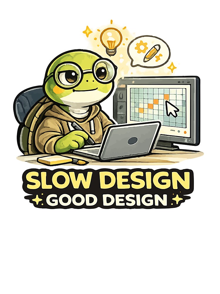 Slow Design Good Design Funny Graphic Designer by trendink77