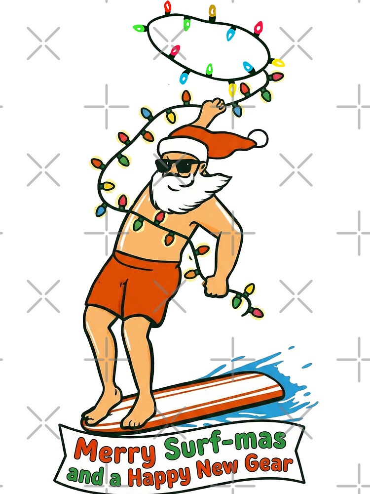 Christmas Surfing by yunamaliskova
