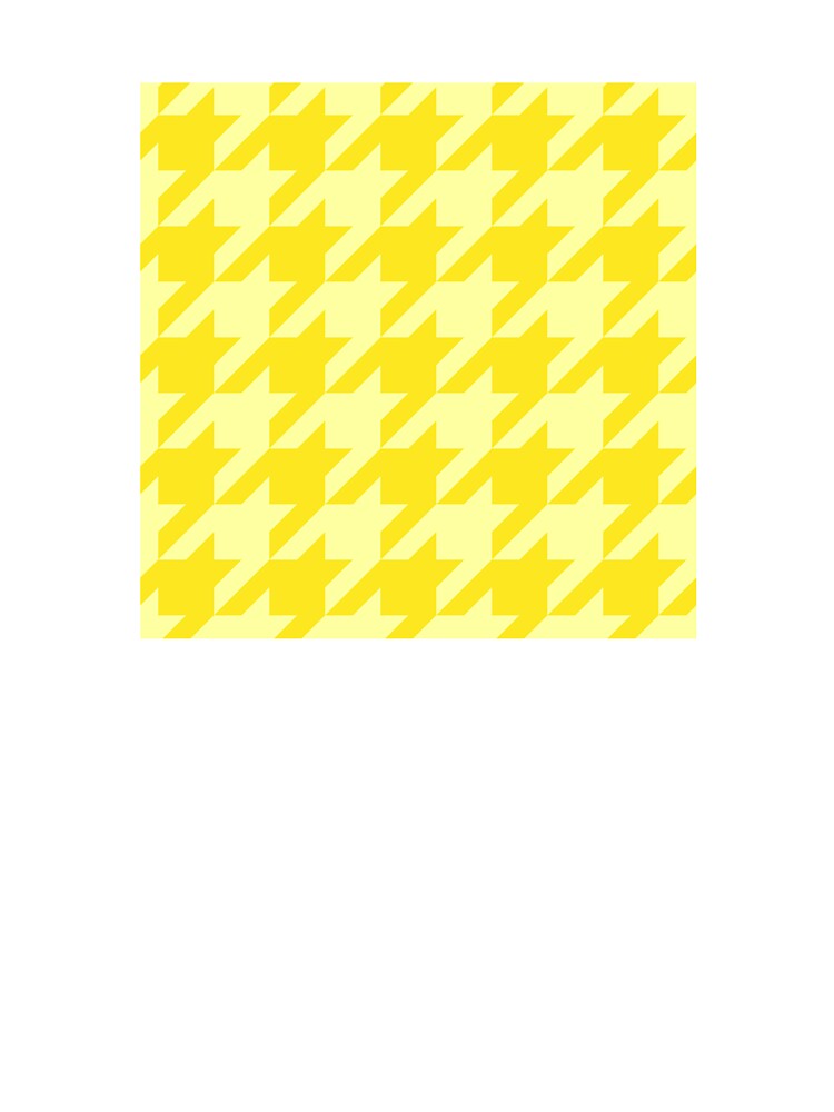Lemon Houndstooth by curtjankadesign