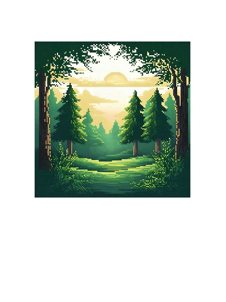 Pixel Art Forest by mochiwasabi