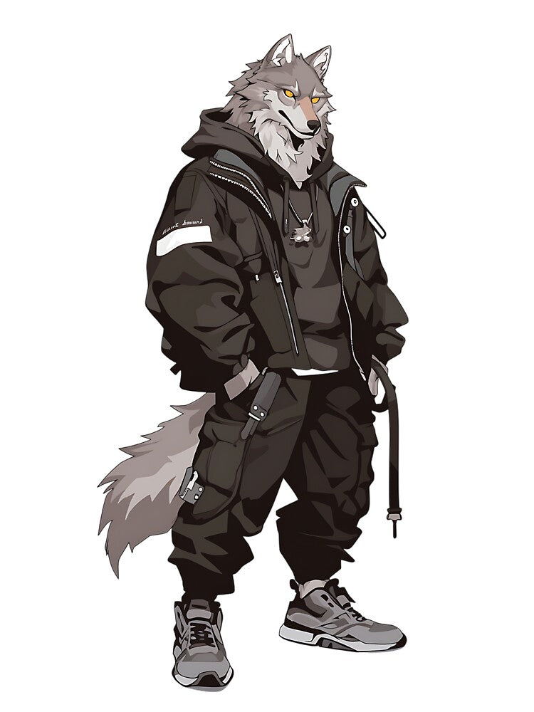 Streetwear Wolf Edgy Look by bapupa
