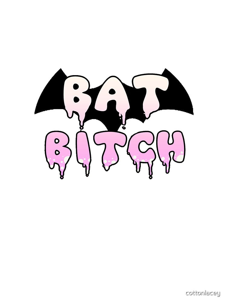 BAT BITCH (pink 2) by cottonlacey