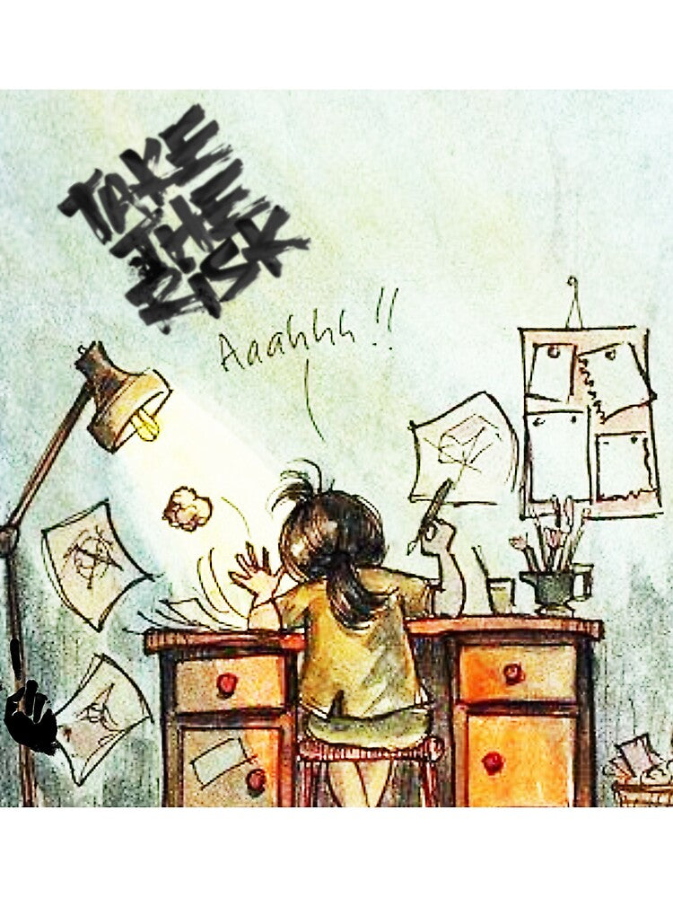 Take The Risk - Creative Chaos Artist Quote Design by Unstocks
