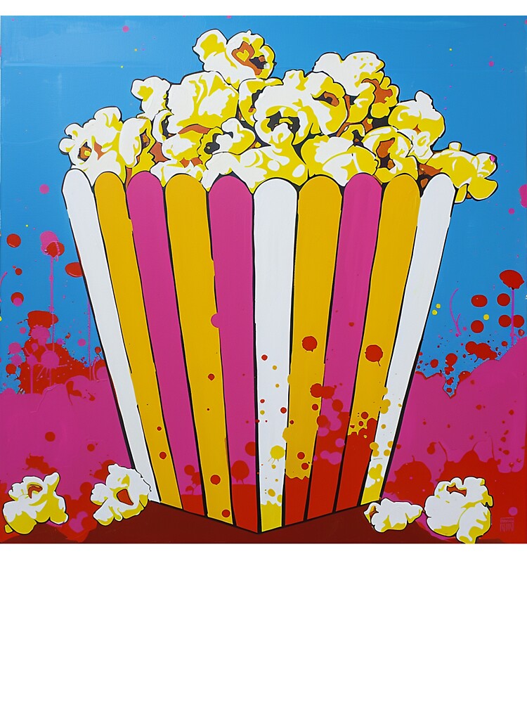 Movie Popcorn Pop Art 6 by AstroRisq