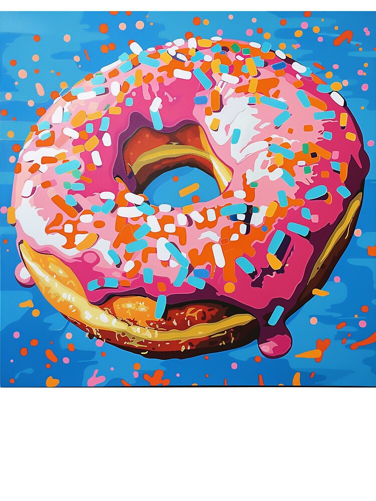 Iced Donut Pop Art 3 by AstroRisq