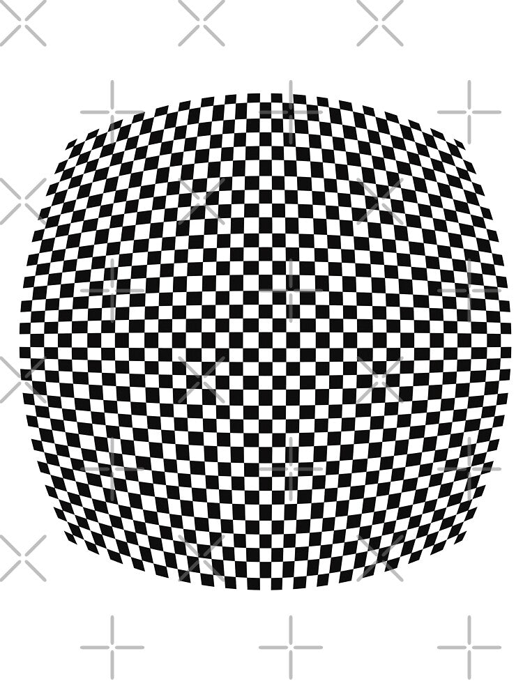 Skater Checker Hipster Circular Checkboard by JOHNACCO