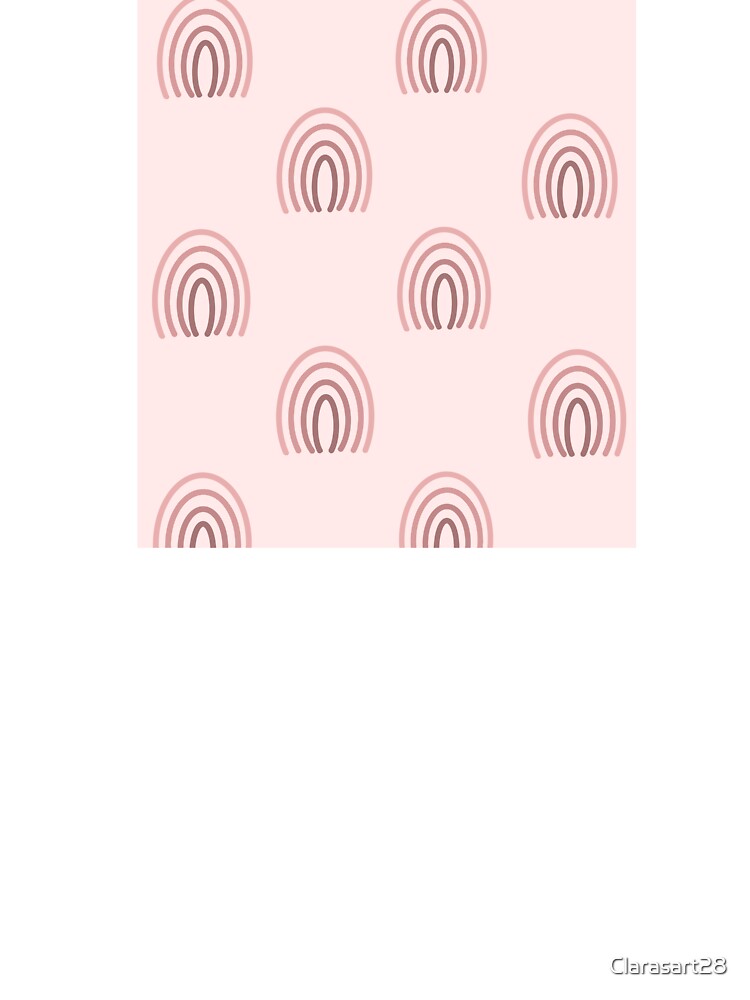 Pink rainbow print by Clarasart28