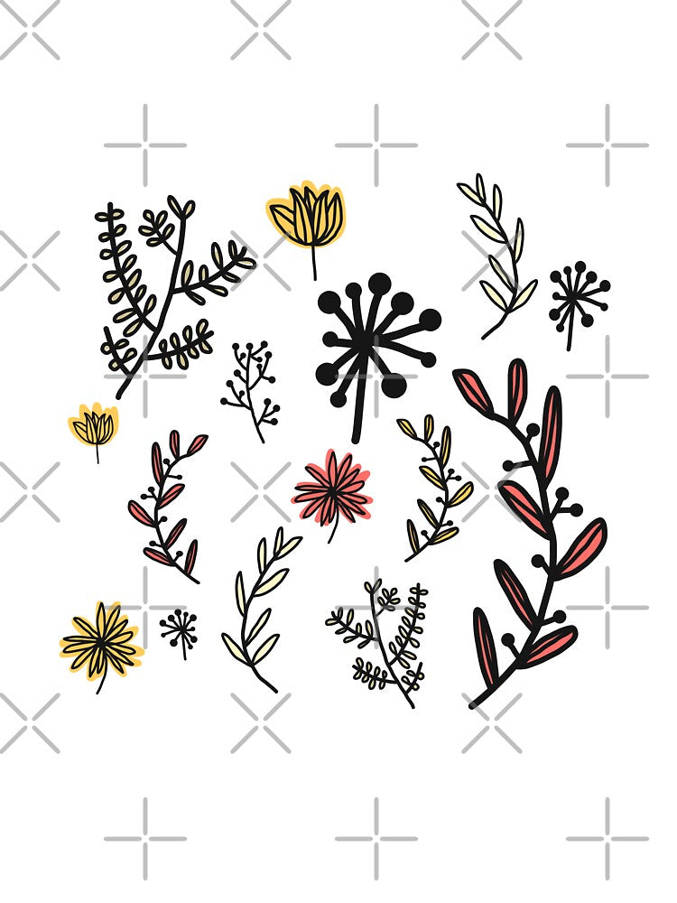 Flowers pattern nature minimalist handmade cool by Tropical Blood