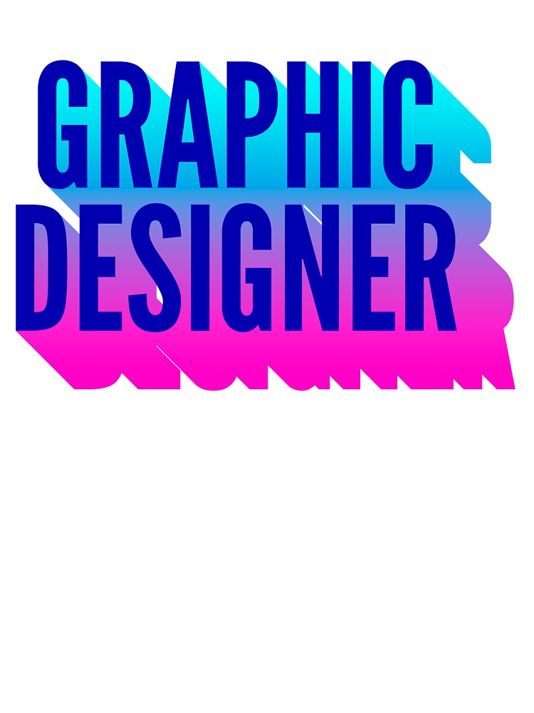 Graphic Designer With Long Gradient Shadow by SVPOD