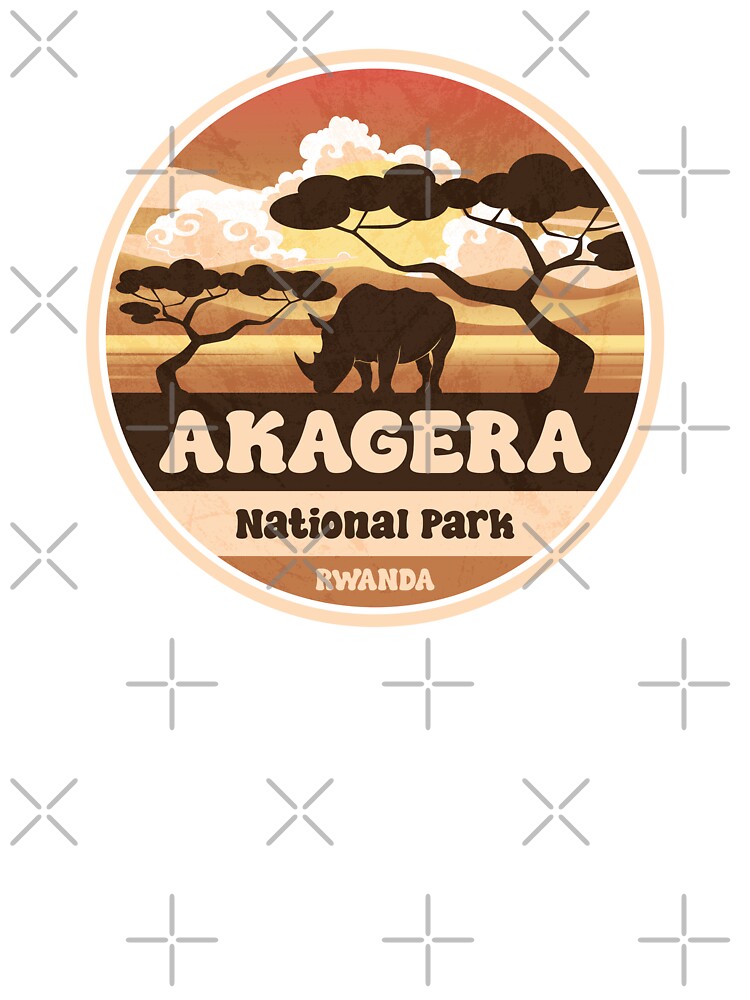 Akagera National Park Rwanda Vintage Safari Graphic by CynthiaGraphics