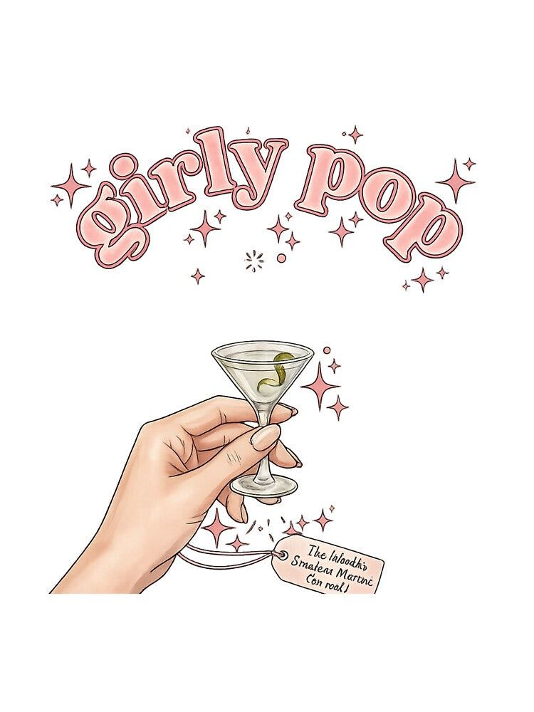Girly Pop – Cute Martini Aesthetic Design by Aura.Creative