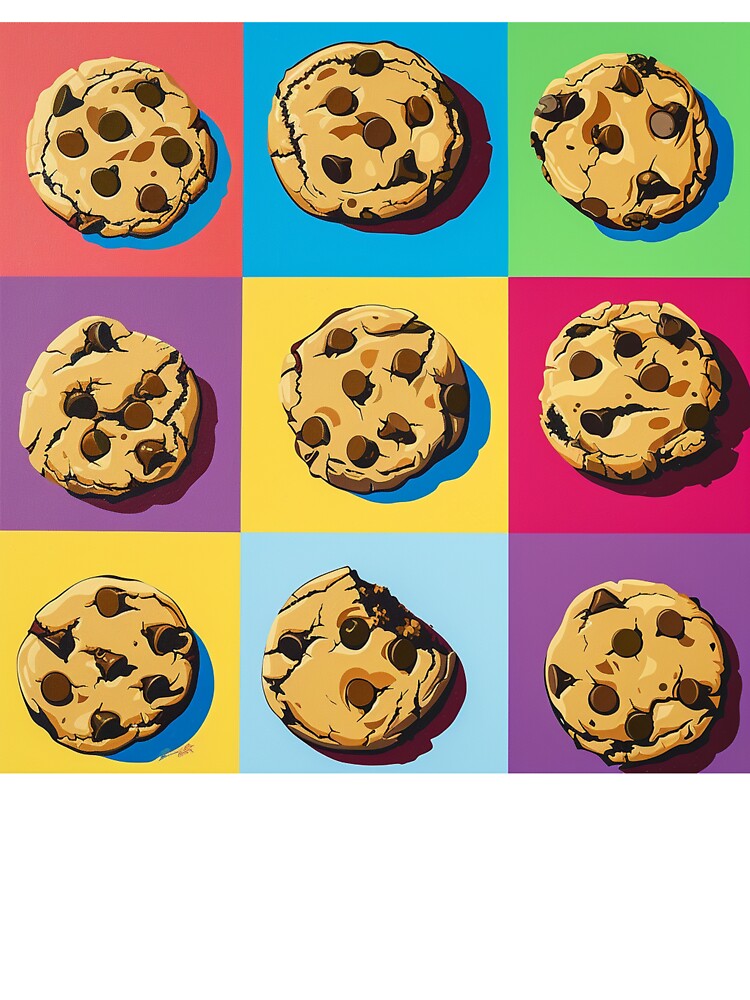 Chocolate Chip Cookies Pop Art 1 by AstroRisq