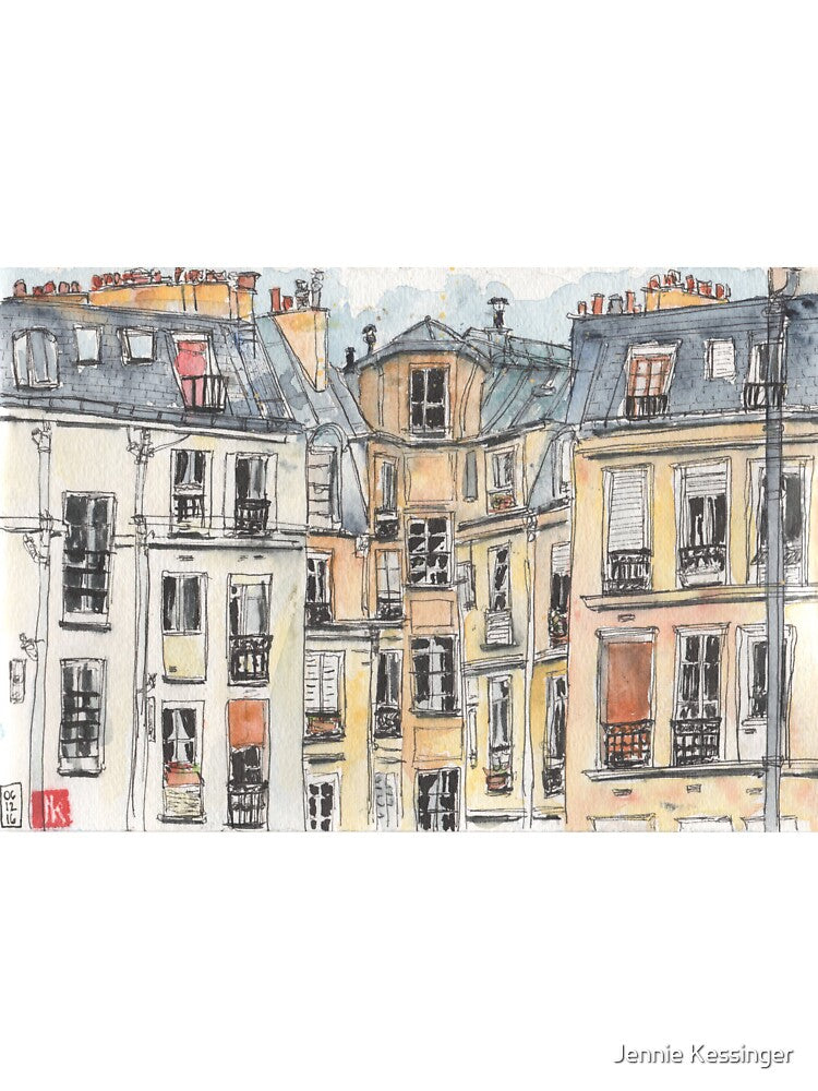Paris terrace view by Jennie Kessinger