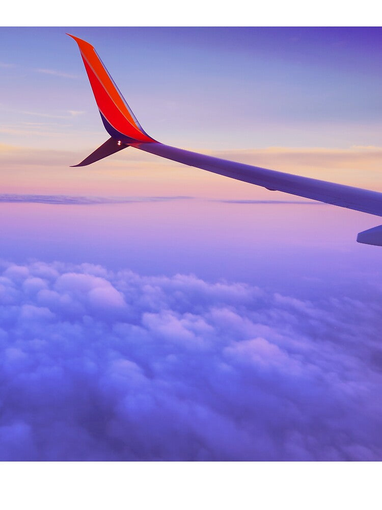 Purple Sunset Airplane Views by newburyboutique
