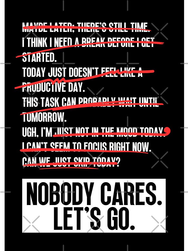 Nobody Cares Lets Go by Dondonmart