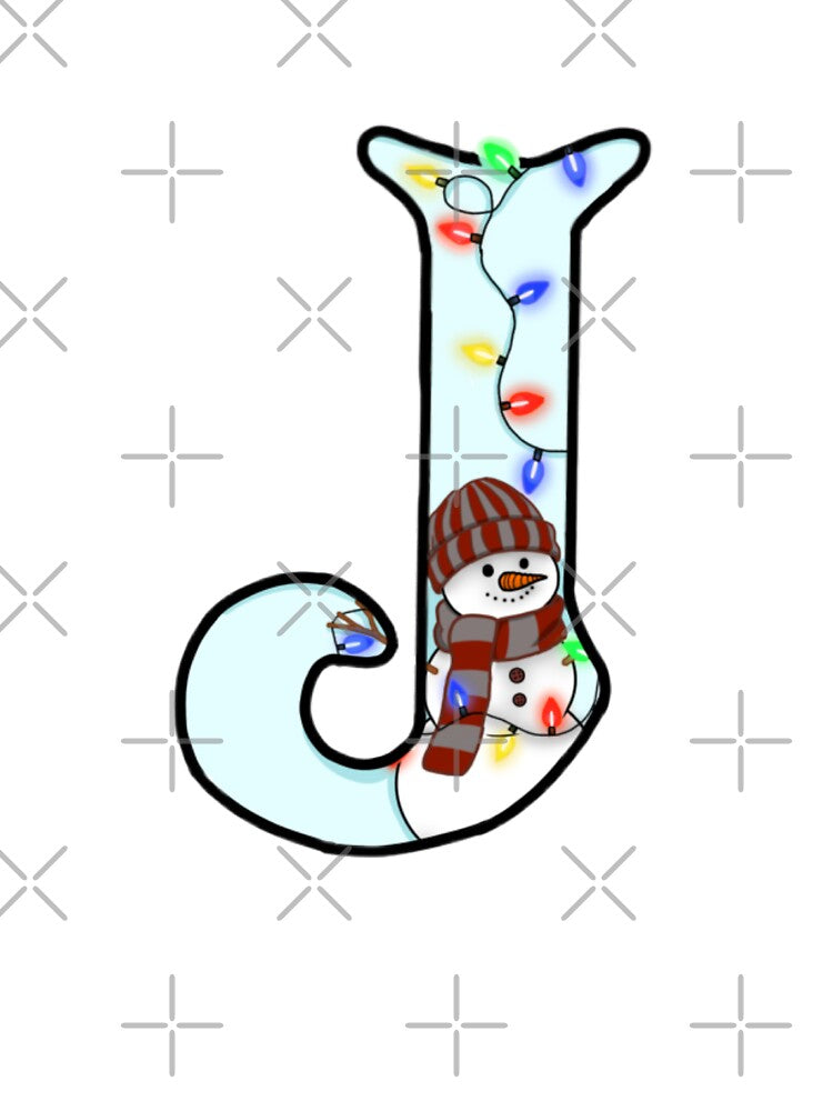 Holiday themed letter J by Artistkhg