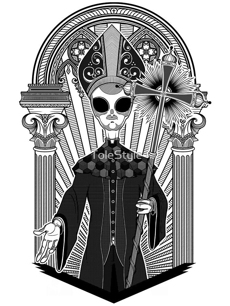 The alien Pope by ToleStyle